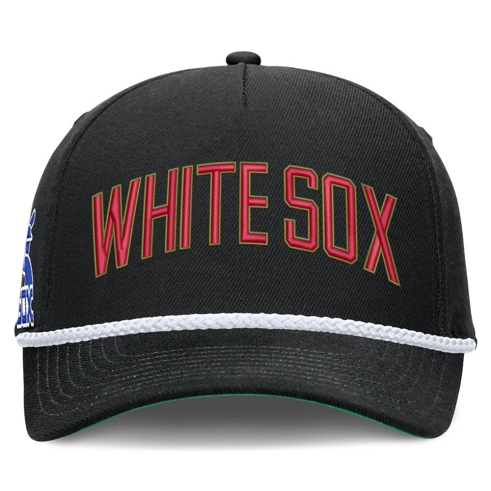 Chicago White Sox Cooperstown Collection Rise Adjustable Hat - Black | Nike