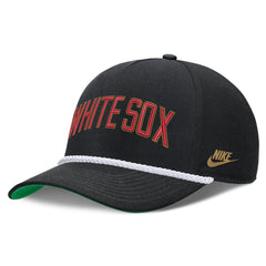 Chicago White Sox Cooperstown Collection Rise Adjustable Hat - Black | Nike