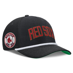Boston Red Sox Cooperstown Collection Rise Adjustable Hat - Black | Nike