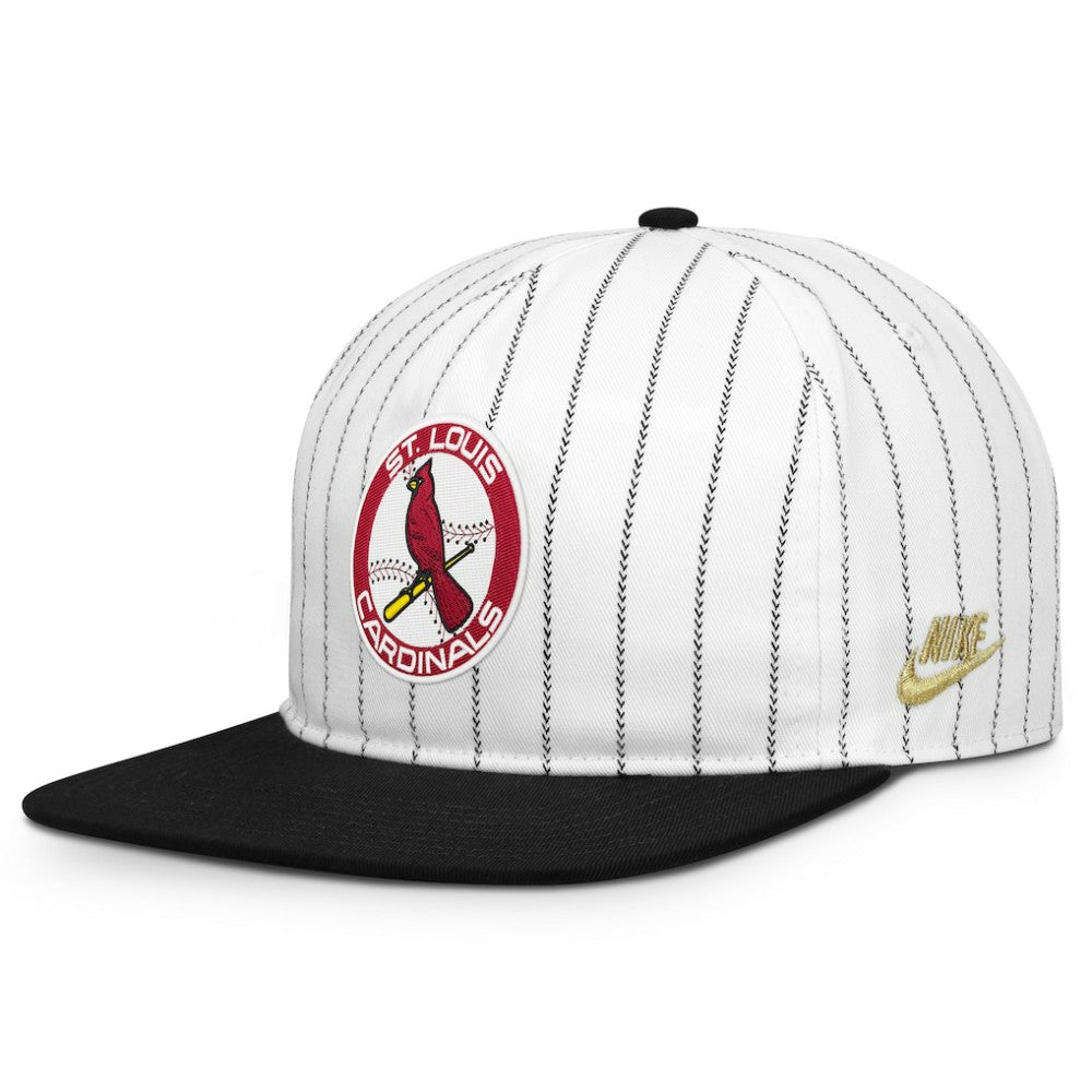St. Louis Cardinals Cooperstown Collection Pro Adjustable Hat - White/Black | Nike