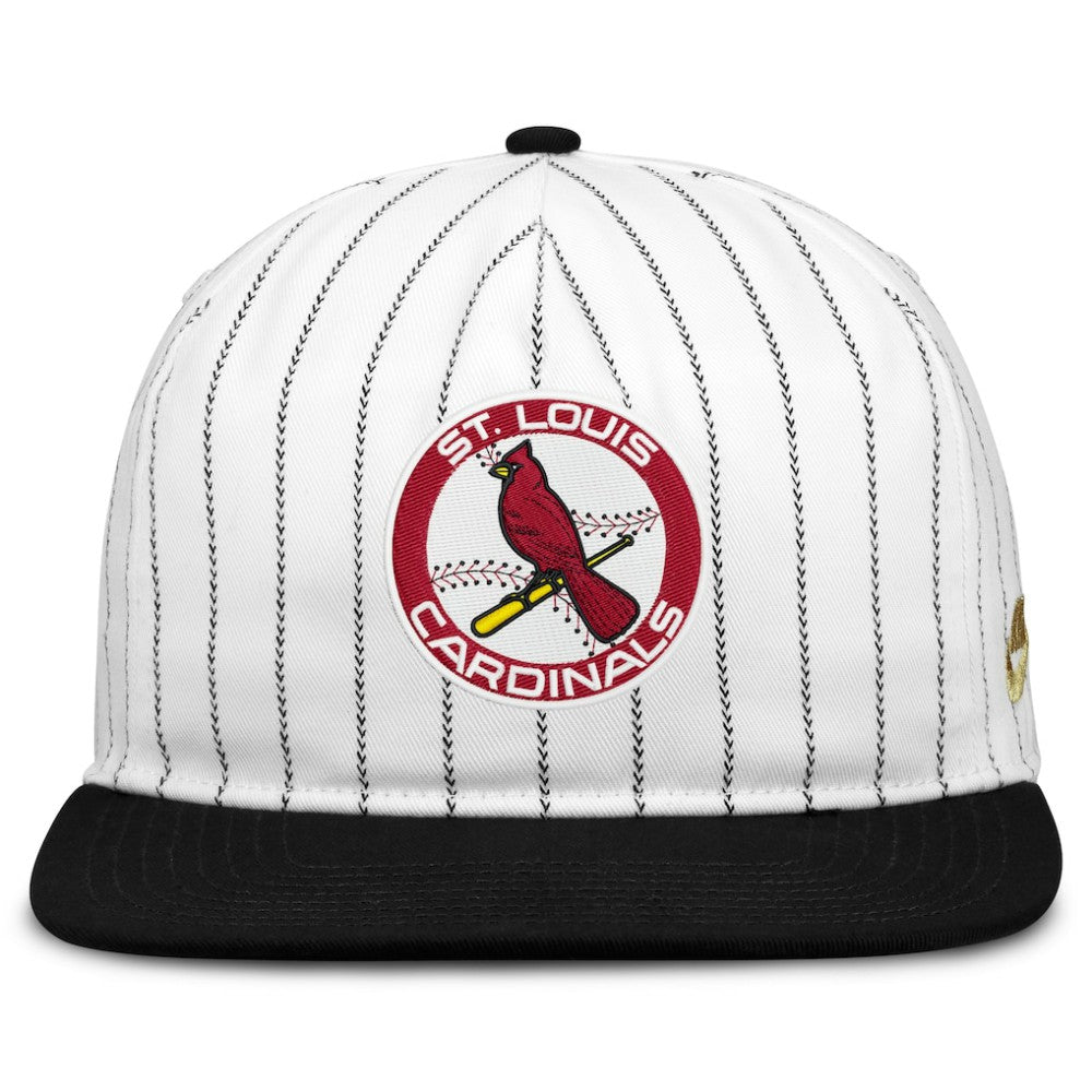 St. Louis Cardinals Cooperstown Collection Pro Adjustable Hat - White/Black | Nike