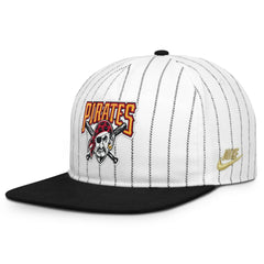 Pittsburgh Pirates Cooperstown Collection Pro Adjustable Hat - White/Black | Nike