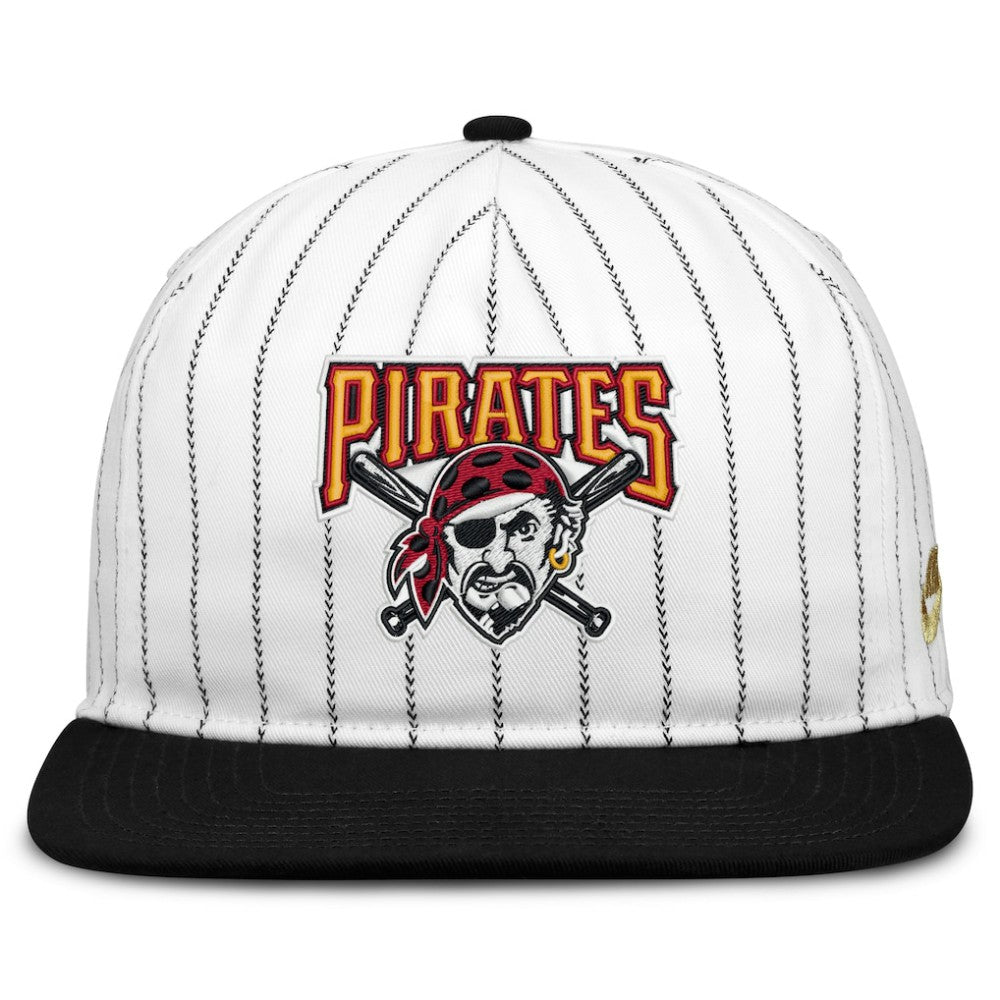 Pittsburgh Pirates Cooperstown Collection Pro Adjustable Hat - White/Black | Nike