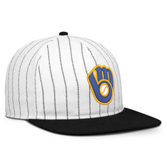 Milwaukee Brewers Cooperstown Collection Pro Adjustable Hat - White/Black | Nike