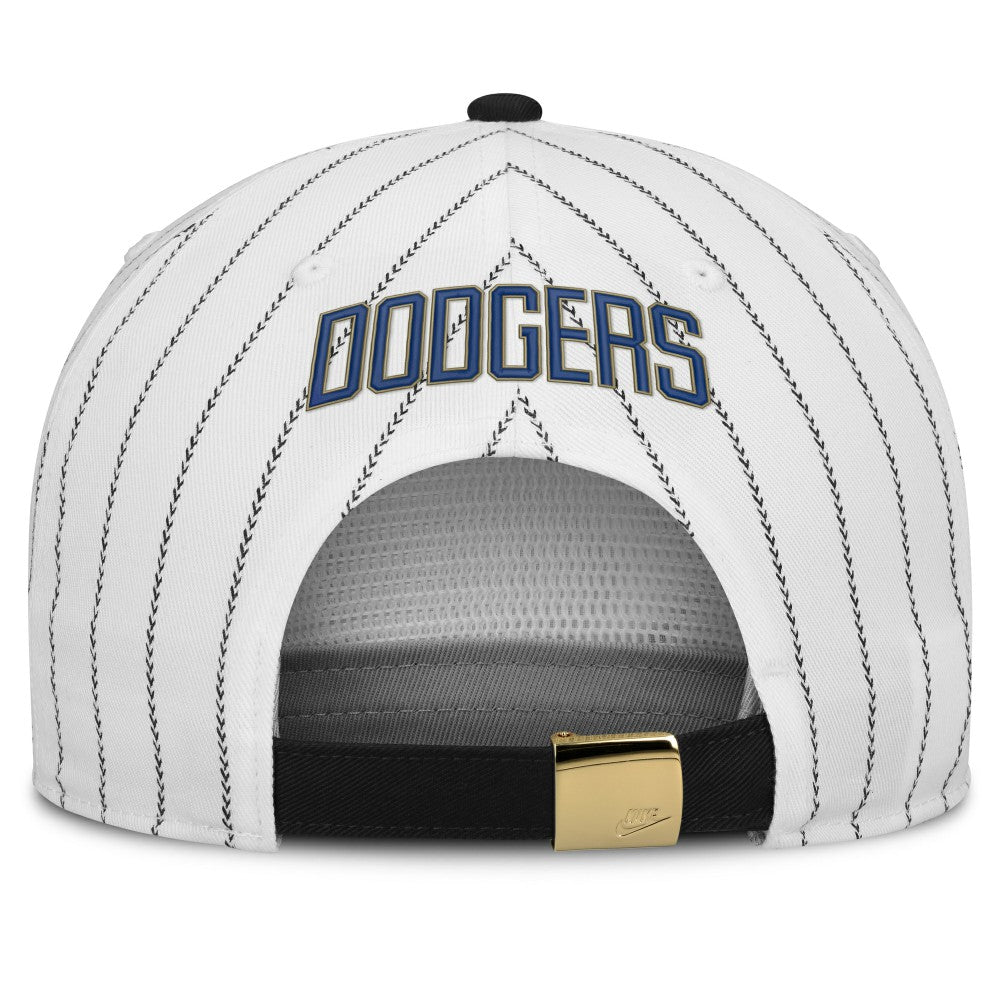 Los Angeles Dodgers Cooperstown Collection Pro Adjustable Hat - White/Black | Nike