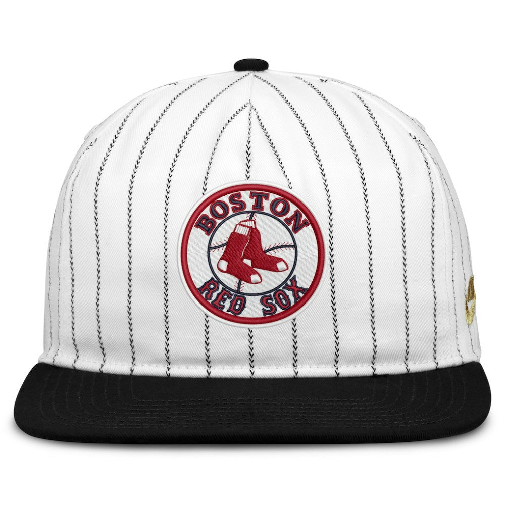 Boston Red Sox Cooperstown Collection Pro Adjustable Hat - White/Black | Nike
