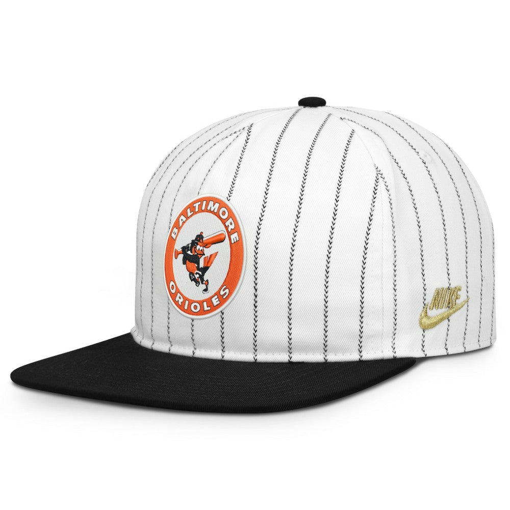 Baltimore Orioles Cooperstown Collection Pro Adjustable Hat - White/Black | Nike