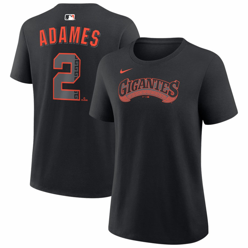 Willy Adames San Francisco Giants Women's Alternate Name & Number T-Shirt - Black | Nike
