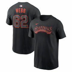 Logan Webb San Francisco Giants Alternate Name & Number T-Shirt - Black | Nike