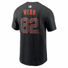 Logan Webb San Francisco Giants Alternate Name & Number T-Shirt - Black | Nike
