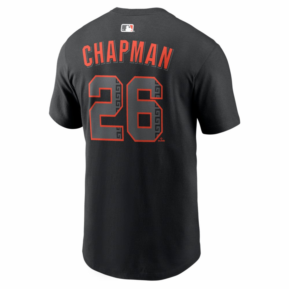Matt Chapman San Francisco Giants Alternate Name & Number T-Shirt - Black | Nike