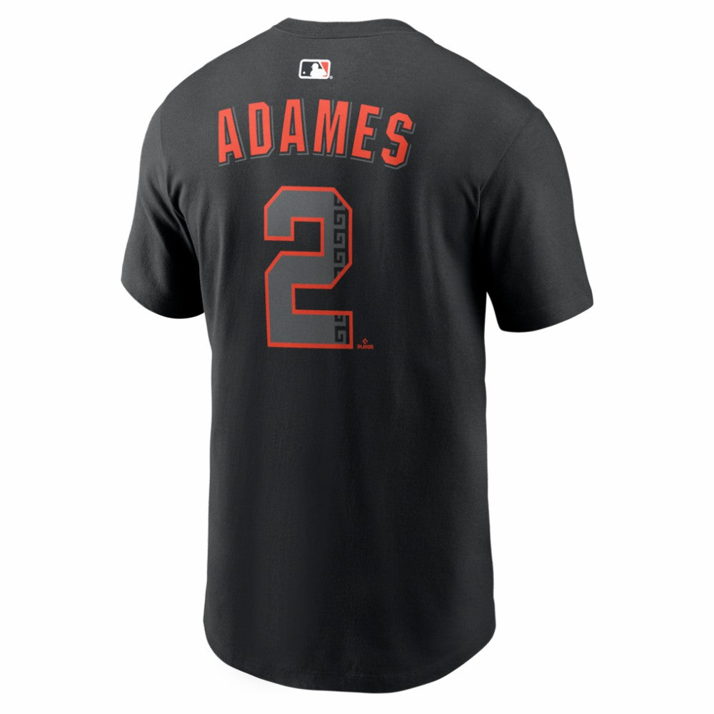 Willy Adames San Francisco Giants Alternate Name & Number T-Shirt - Black | Nike