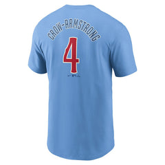 Pete Crow-Armstrong Chicago Cubs Fuse Name & Number T-Shirt - Light Blue | Nike