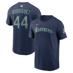 Julio Rodríguez Seattle Mariners 50th Season Name & Number T-Shirt - Navy | Nike