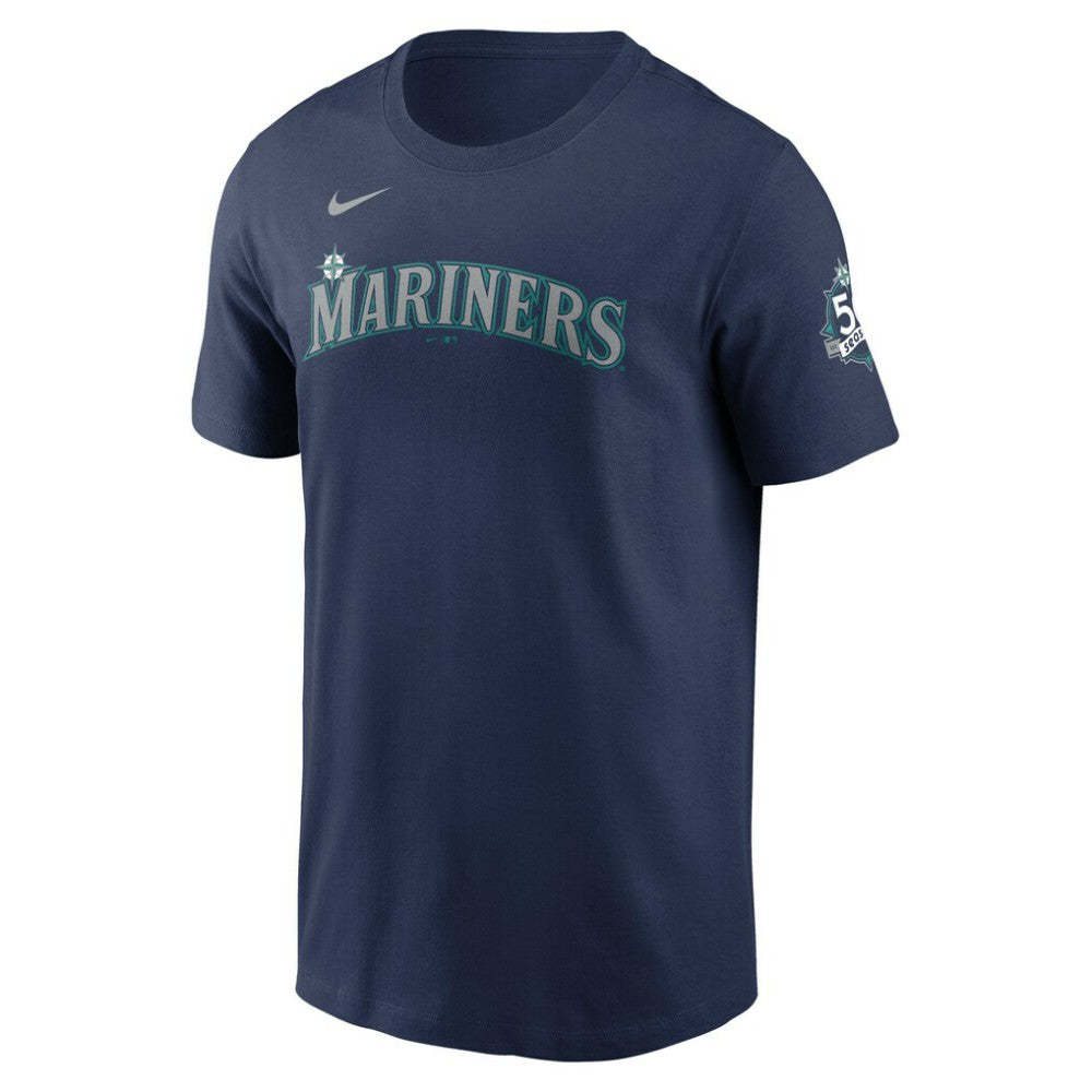 Julio Rodríguez Seattle Mariners 50th Season Name & Number T-Shirt - Navy | Nike