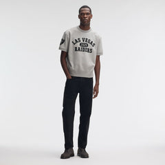 NFL Las Vegas Raiders IconicFleece Short Sleeve Sweatshirt