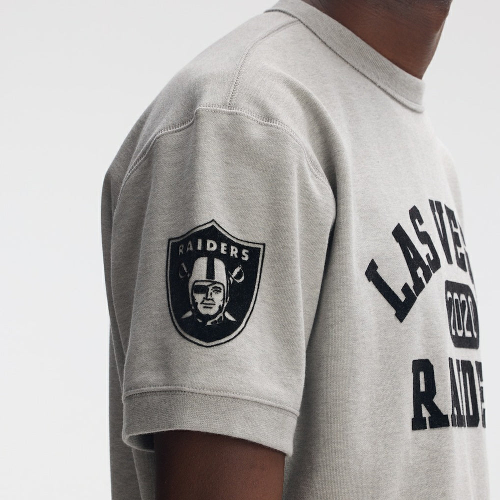 NFL Las Vegas Raiders IconicFleece Short Sleeve Sweatshirt