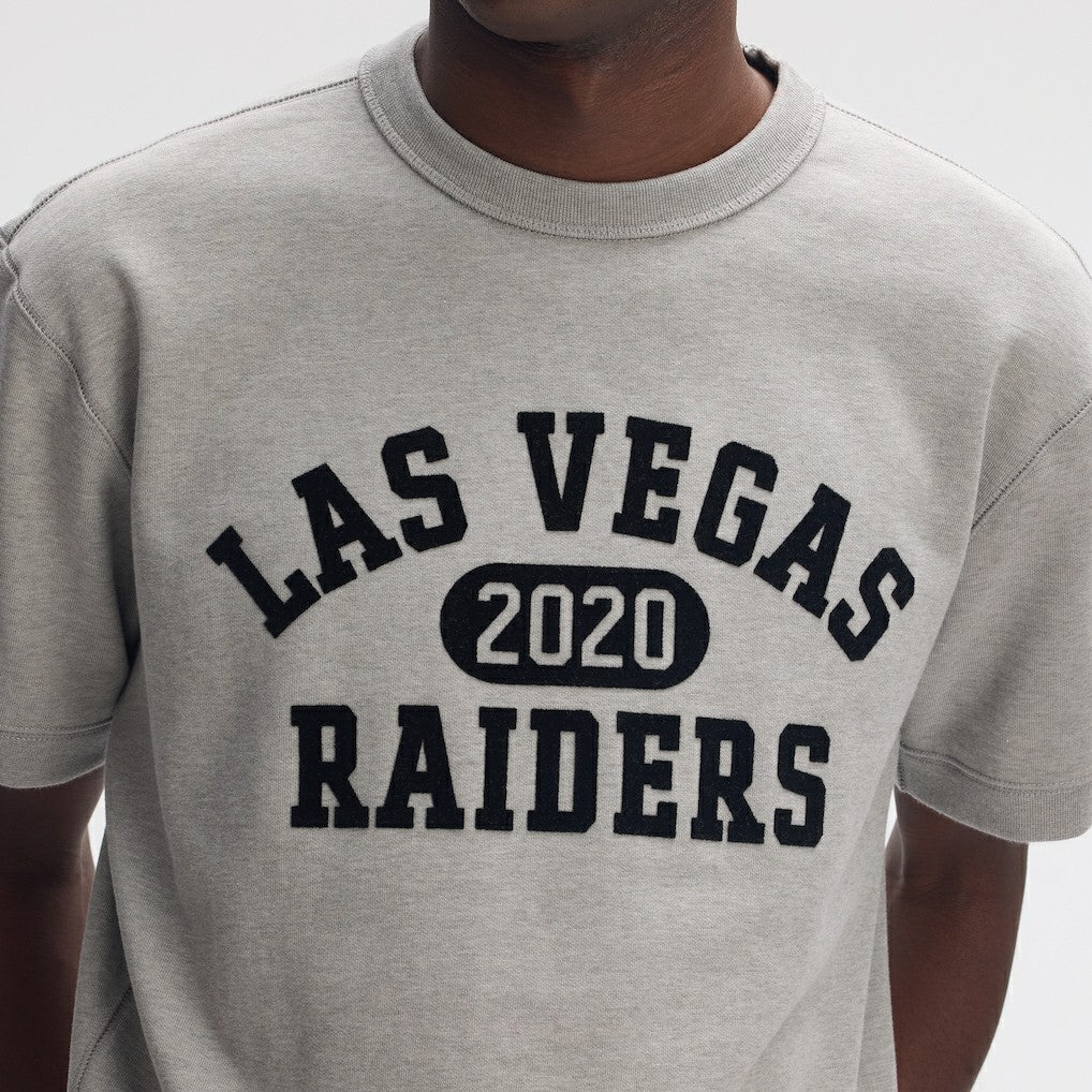 NFL Las Vegas Raiders IconicFleece Short Sleeve Sweatshirt