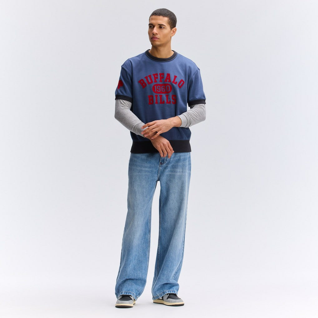 NFL Buffalo Bills IconicFleece Short Sleeve Sweatshirt