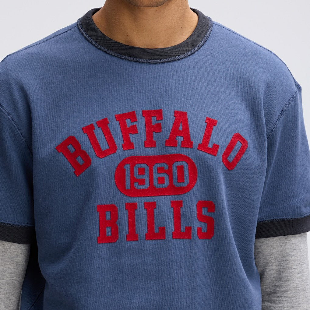 NFL Buffalo Bills IconicFleece Short Sleeve Sweatshirt
