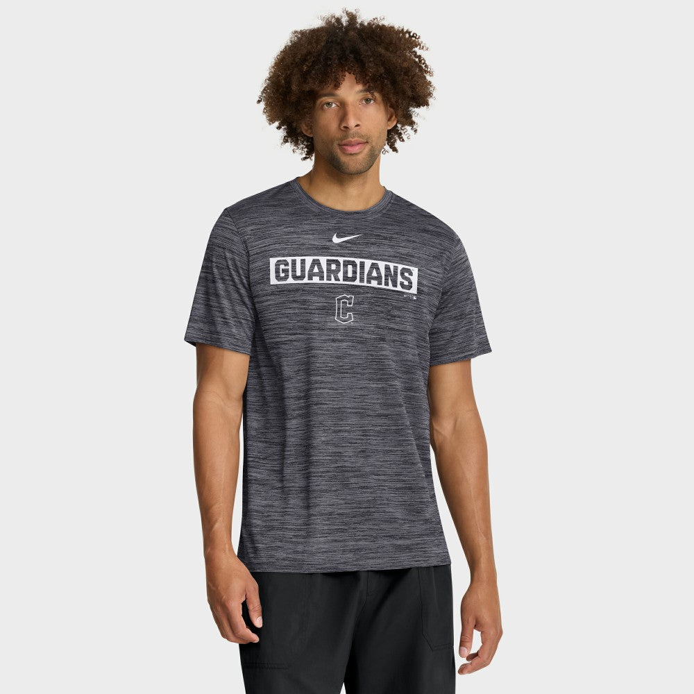 Cleveland Guardians Velocity Dri-FIT T-Shirt - Black | Nike