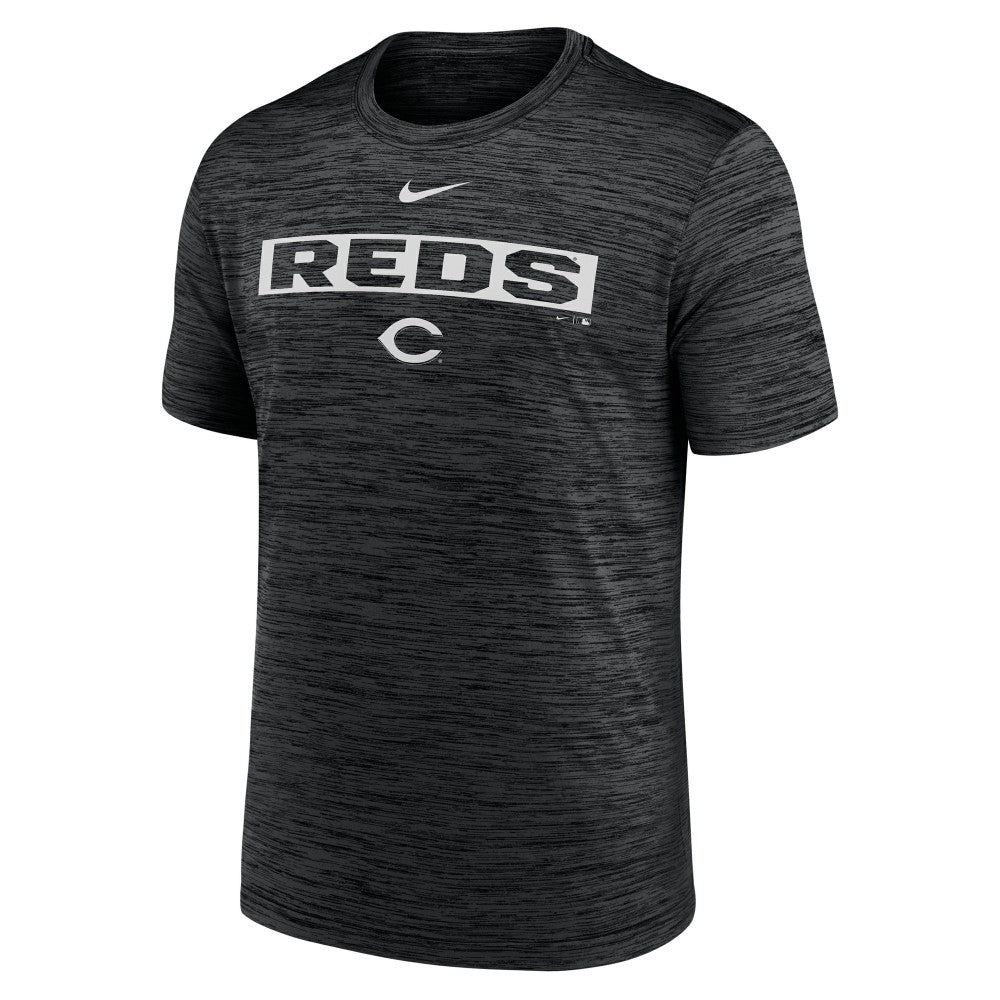 Cincinnati Reds Velocity Dri-FIT T-Shirt - Black | Nike