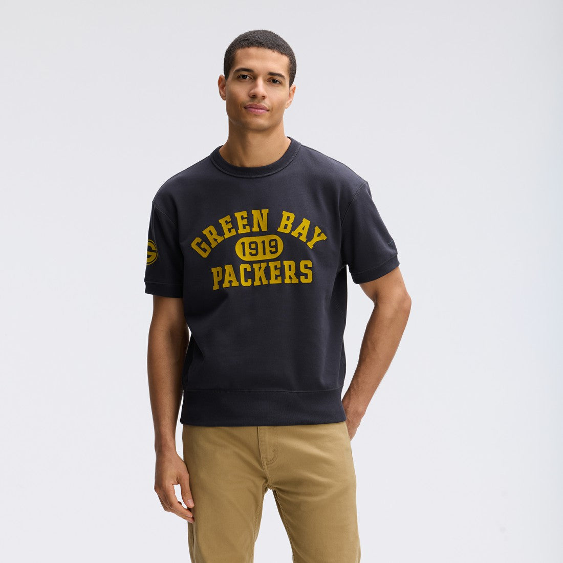 NFL Green Bay Packers IconicFleece Short Sleeve Sweatshirt