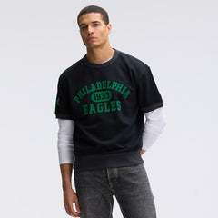 NFL Philadelphia Eagles IconicFleece Short Sleeve Sweatshirt