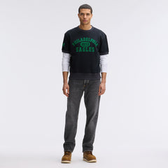 NFL Philadelphia Eagles IconicFleece Short Sleeve Sweatshirt