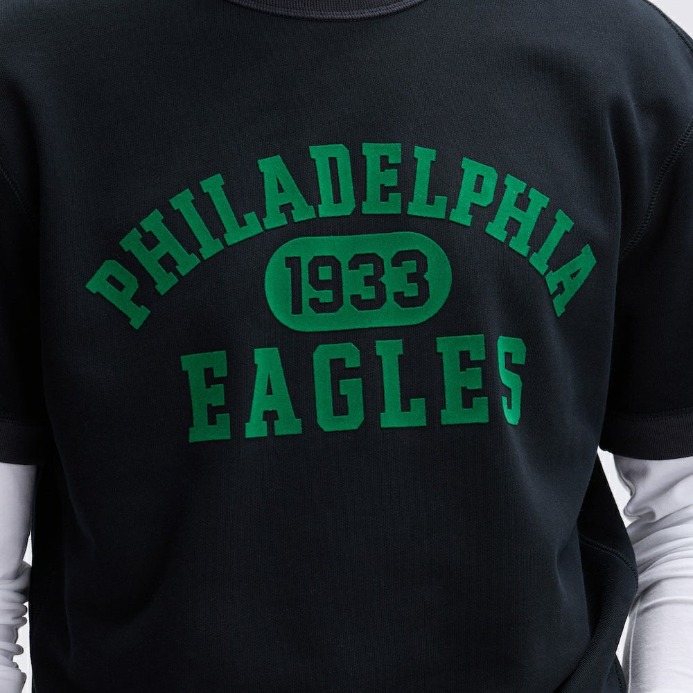 NFL Philadelphia Eagles IconicFleece Short Sleeve Sweatshirt