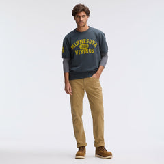 NFL Minnesota Vikings IconicFleece Short Sleeve Sweatshirt