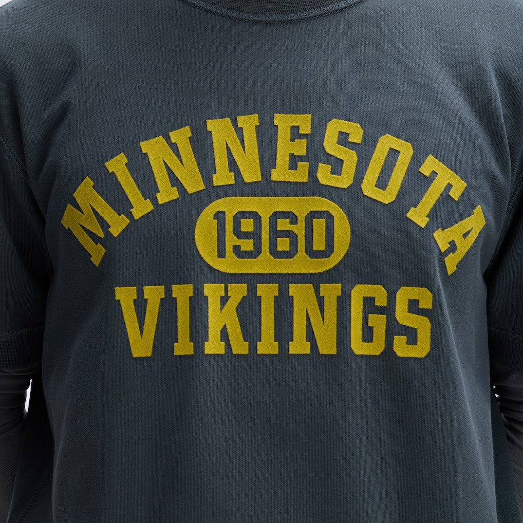 NFL Minnesota Vikings IconicFleece Short Sleeve Sweatshirt
