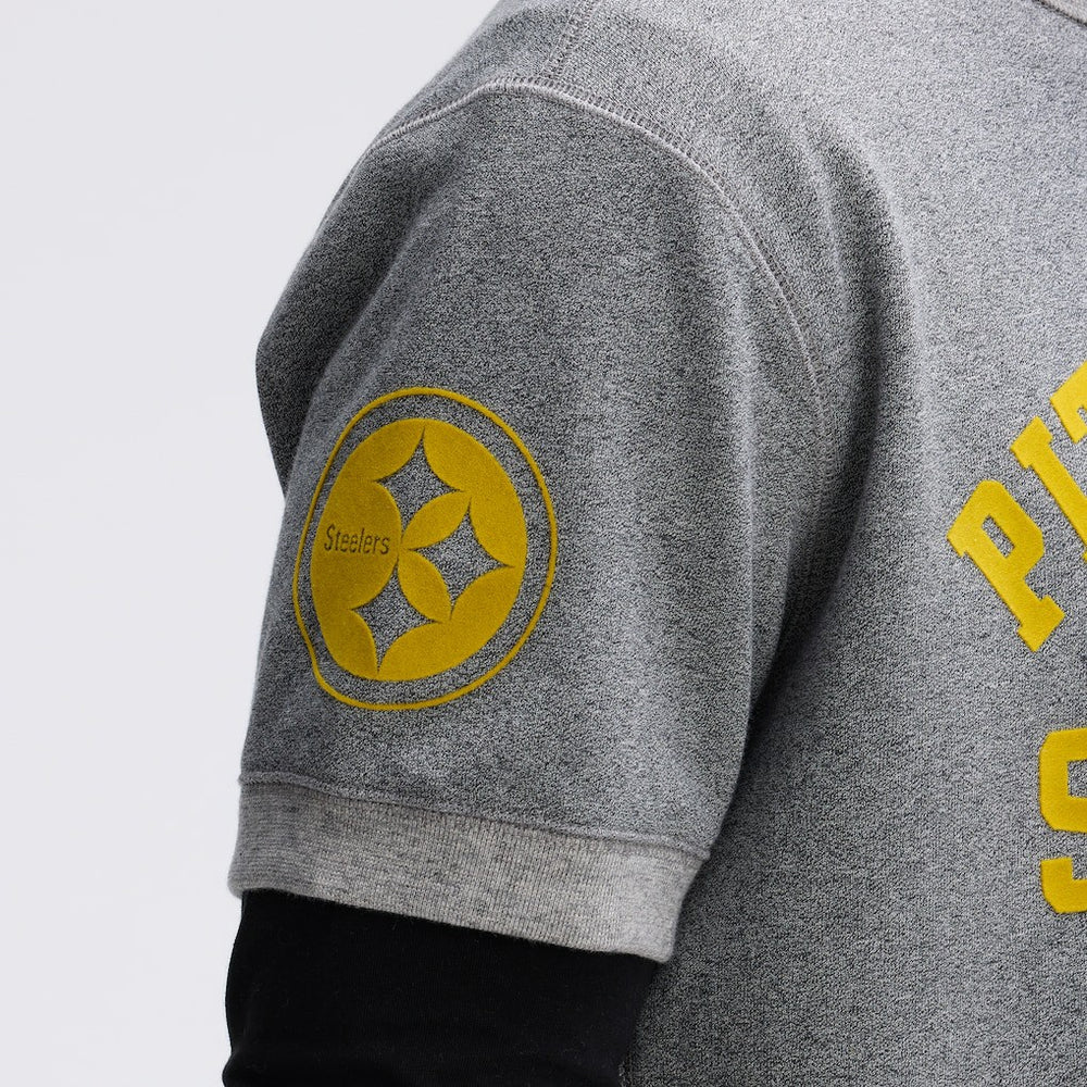 NFL Pittsburgh Steelers IconicFleece Short Sleeve Sweatshirt