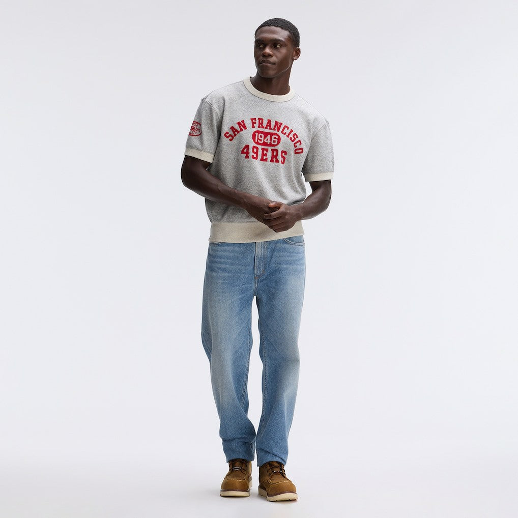 NFL San Francisco 49ers IconicFleece Short Sleeve Sweatshirt