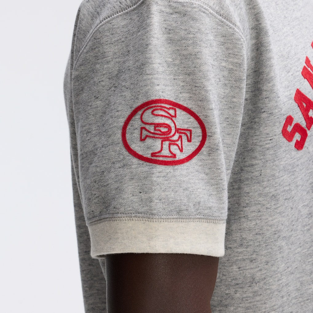 NFL San Francisco 49ers IconicFleece Short Sleeve Sweatshirt