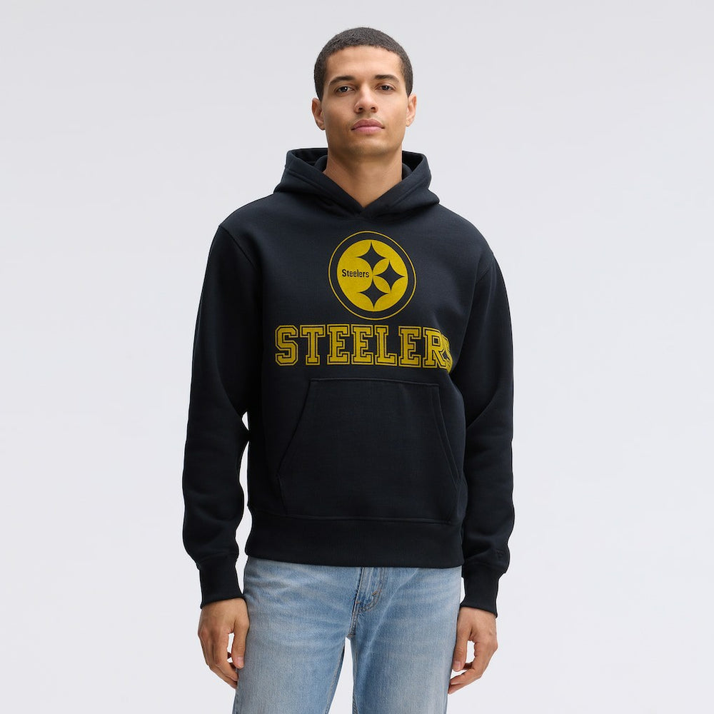 NFL Pittsburgh Steelers IconicFleece Flocked Hoodie