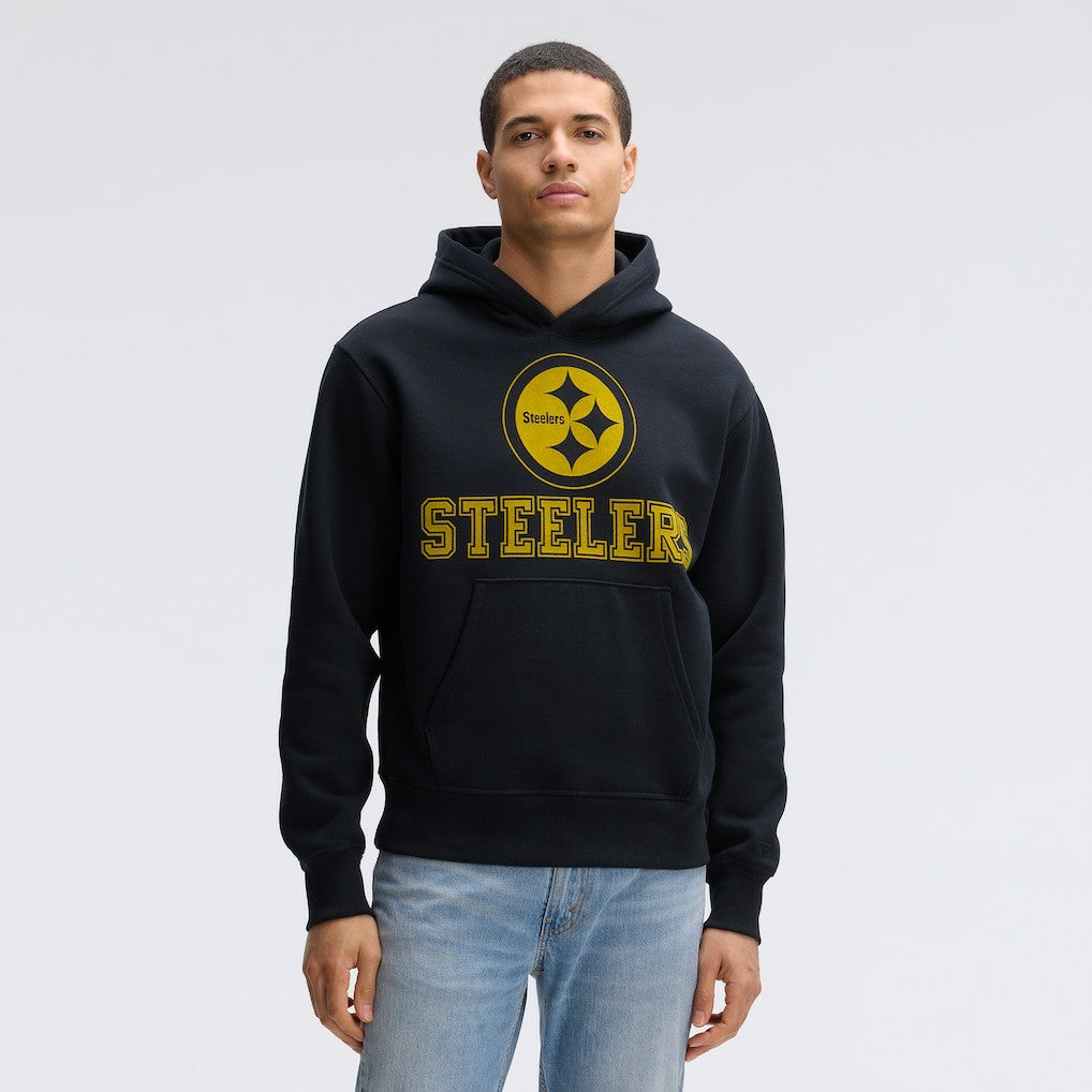 NFL Pittsburgh Steelers IconicFleece Flocked Hoodie