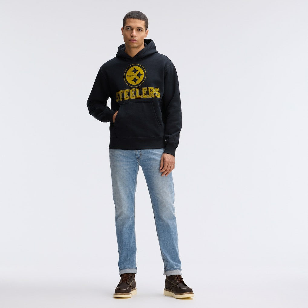 NFL Pittsburgh Steelers IconicFleece Flocked Hoodie
