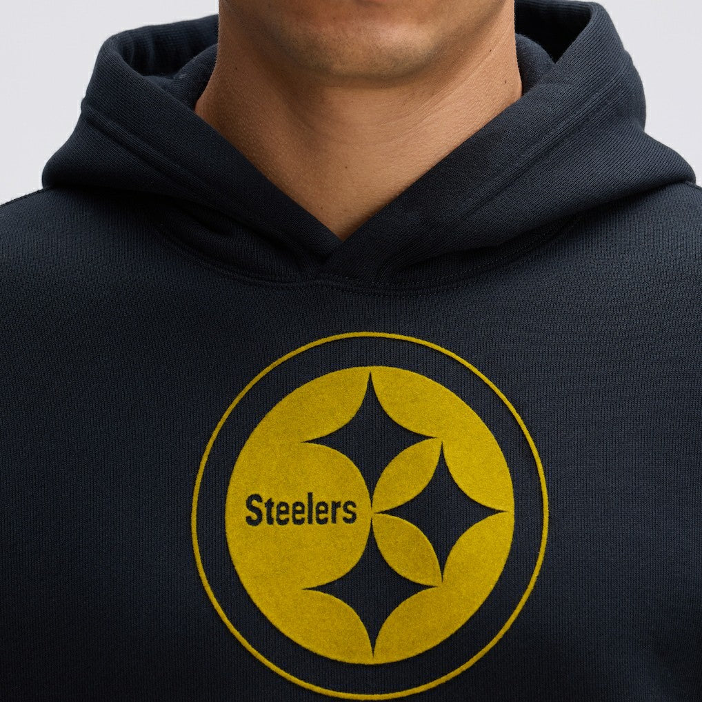 NFL Pittsburgh Steelers IconicFleece Flocked Hoodie