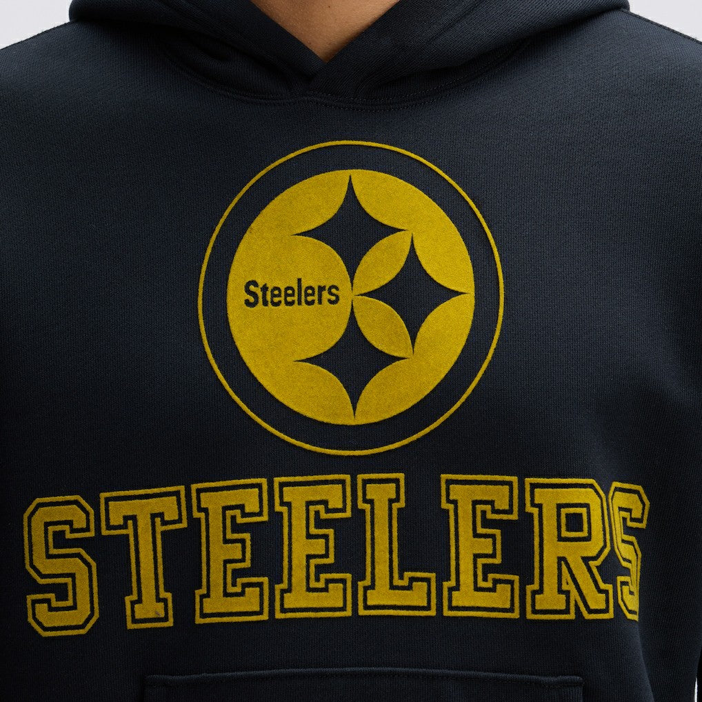 NFL Pittsburgh Steelers IconicFleece Flocked Hoodie