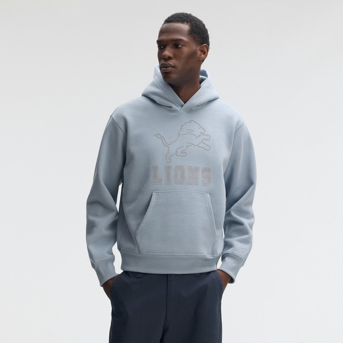 NFL Detroit Lions IconicFleece Flocked Hoodie