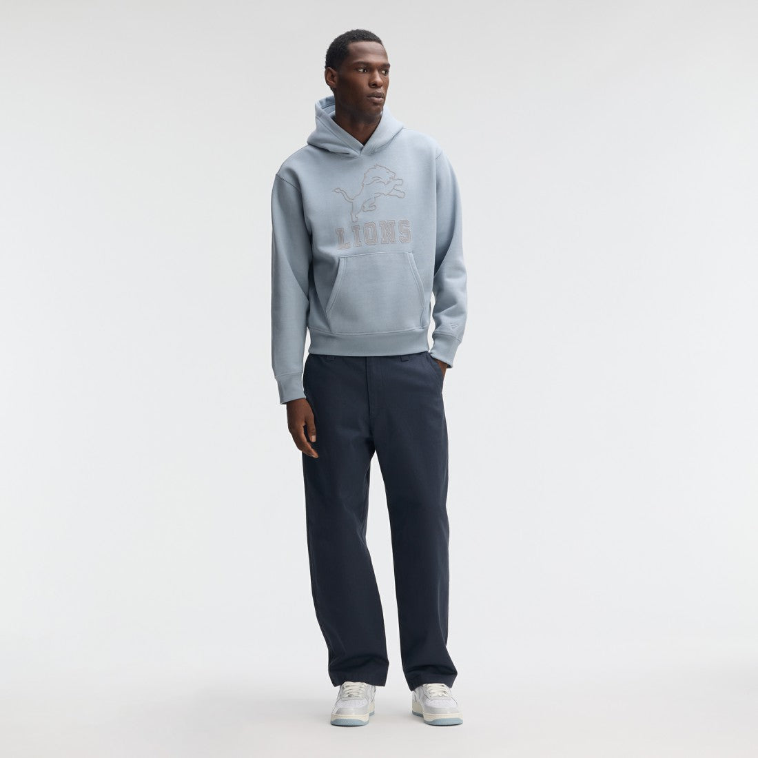 NFL Detroit Lions IconicFleece Flocked Hoodie