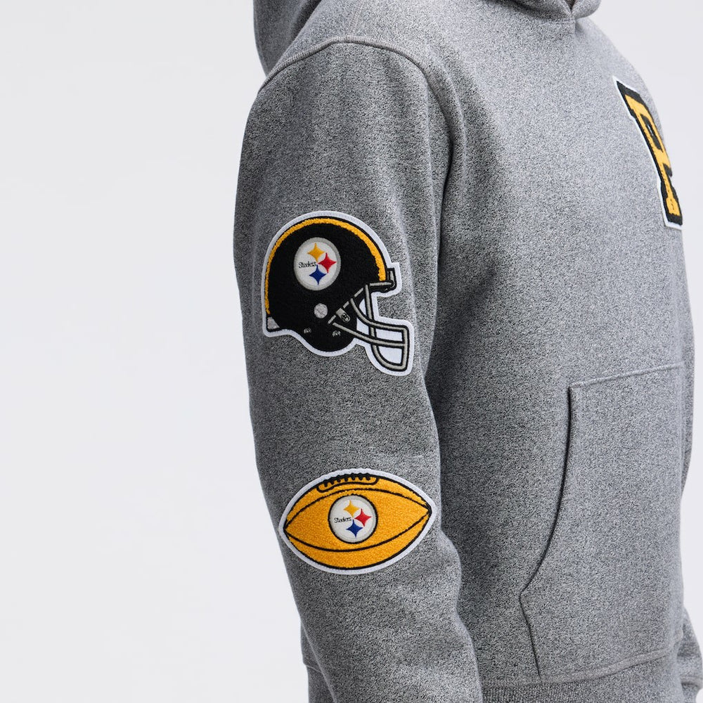 NFL Pittsburgh Steelers IconicFleece Letterman Hoodie