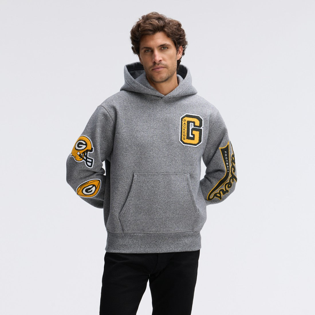 NFL Green Bay Packers IconicFleece Letterman Hoodie