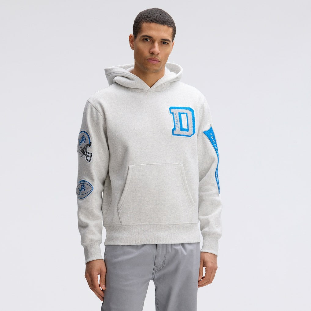 NFL Detroit Lions IconicFleece Letterman Hoodie