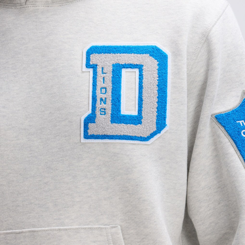 NFL Detroit Lions IconicFleece Letterman Hoodie