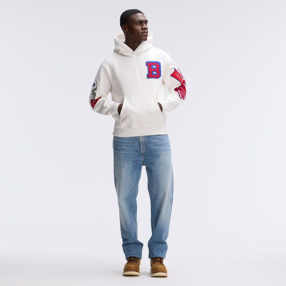 NFL Buffalo Bills IconicFleece Letterman Hoodie