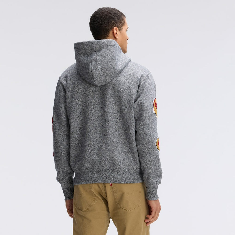 NFL San Francisco 49ers IconicFleece Letterman Hoodie
