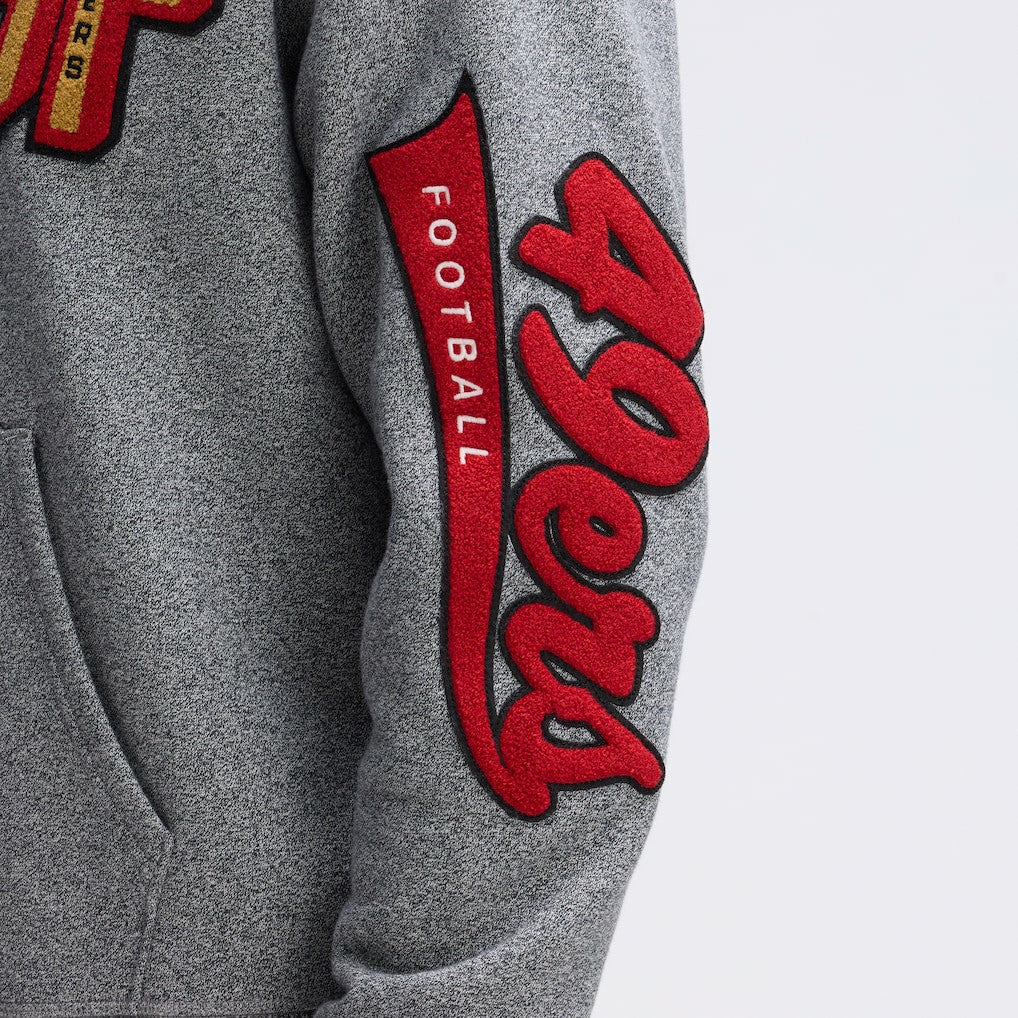 NFL San Francisco 49ers IconicFleece Letterman Hoodie
