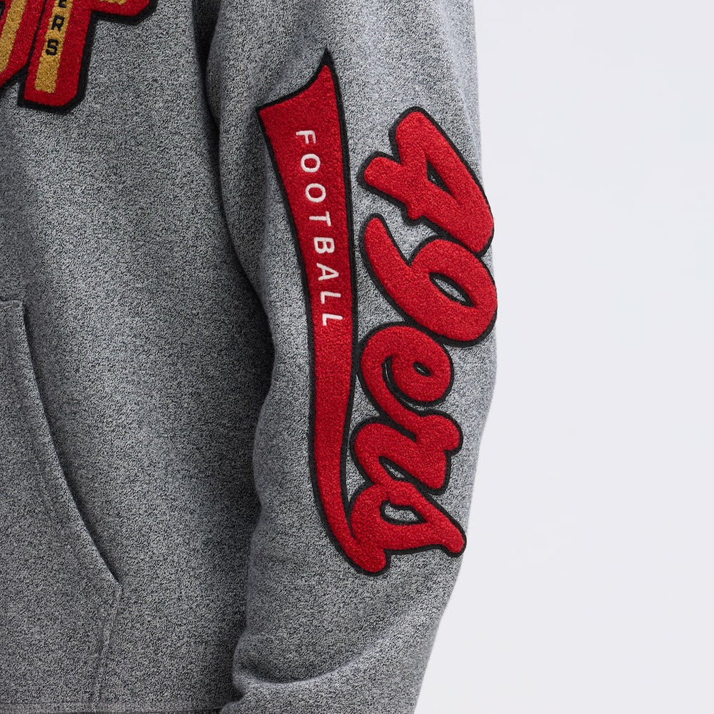 NFL San Francisco 49ers IconicFleece Letterman Hoodie